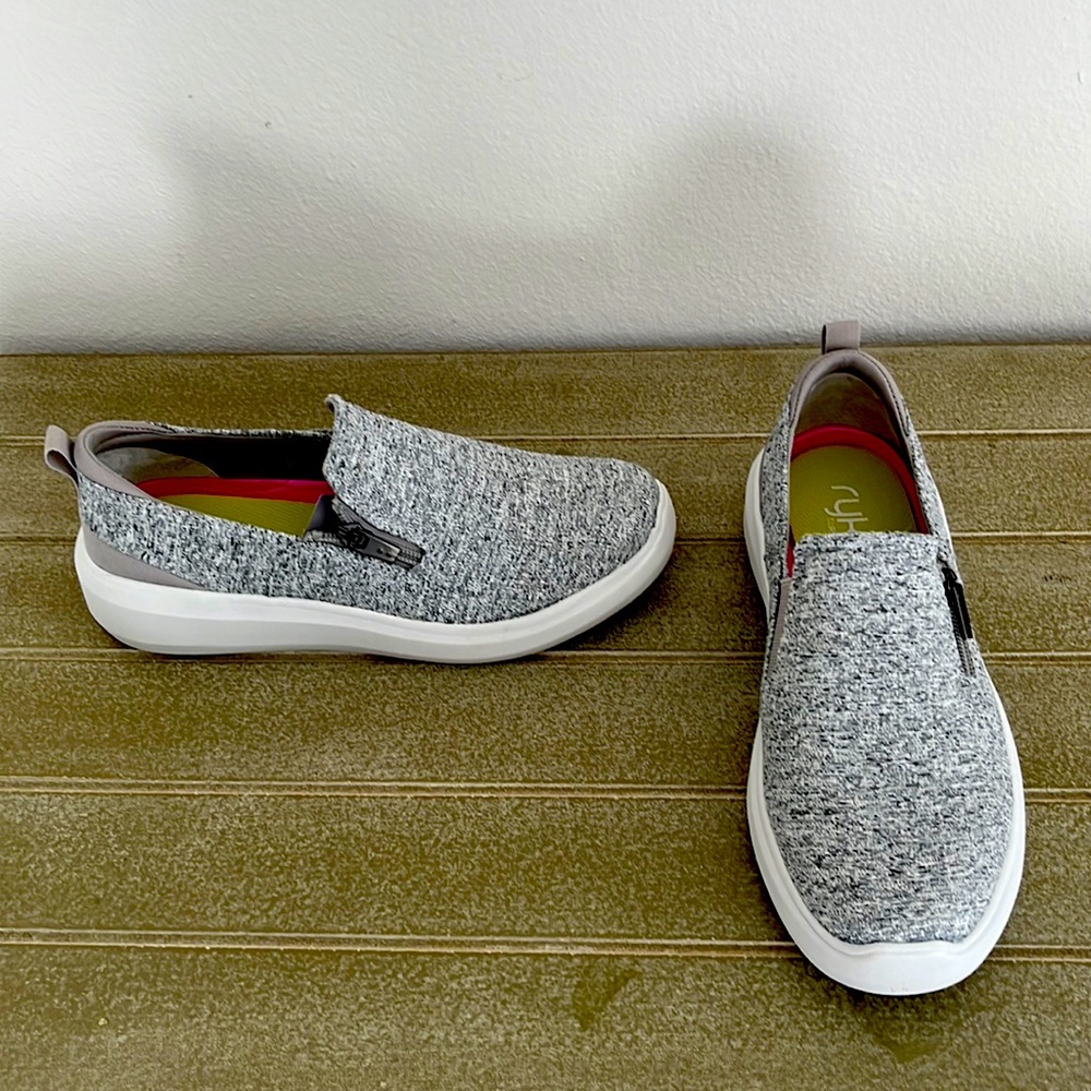 Ryka zipper slip on sneakers NWB